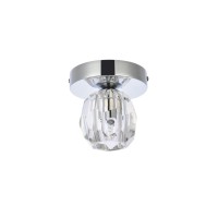 Eren 1 Light Chrome Flush Mount