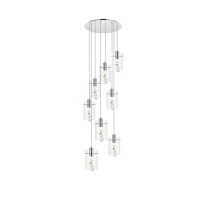 Hana 8 Lights Chrome Pendant