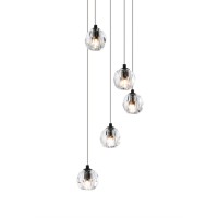 Eren 5 Lights Black Pendant