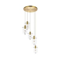 Hana 5 Lights Gold Pendant