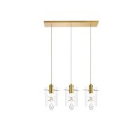 Hana 3 Lights Gold Pendant