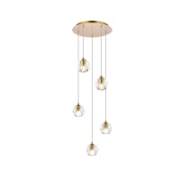 Eren 5 Lights Gold Pendant