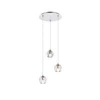 Eren 3 Lights Chrome Pendant