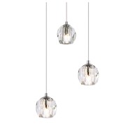 Eren 3 Lights Chrome Pendant