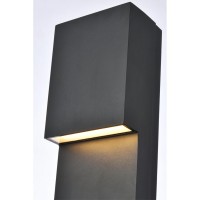 Raine Integrated Led Wall Sconce In Black