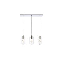 Hana 3 Lights Chrome Pendant