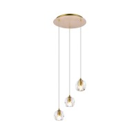 Eren 3 Lights Gold Pendant