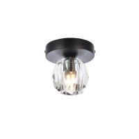 Eren 1 Light Black Flush Mount