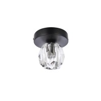 Eren 1 Light Black Flush Mount