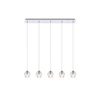 Eren 5 Lights Chrome Pendant