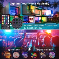 Ustellar 2 Pack 80W Rgb Led Flood Lights Outdoor Color Changing Floodlight Exterior Ip66 Waterproof Uplighting Landscape Wall Washer Led Party Garden Yard Halloween Christmas Spot Light Stage Lighting