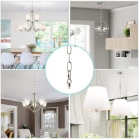 Giluta Pendant Light Fixture Chain Heavy Duty 10 Feet Chandelier Chain Hanging Chain For Fruit Basket Lantern Plant Supports To