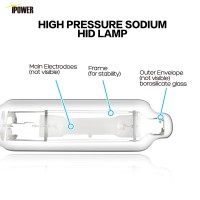 Ipower 600W Grow Light Bulb Metal Halide Mh Conversion Lamp For Plants-High Par Enhanced Blue & Violet Spectrums, Cct 6000K