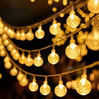 Anjaylia 33Ft 80Led Globe String Lights Fairy Lights Battery Operated String Lights With Remote Waterproof Indoor Outdoor Hanging Lights Christmas Lights For Home Party Patio Garden Wedding