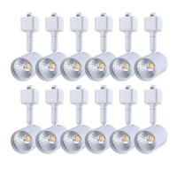 Mirrea 12 Pack Led Track Lighting Heads Compatible With Single Circuit H Type Rail Ceiling Spotlight For Accent Task Wall Art Ex