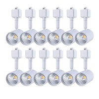 Mirrea 12 Pack Led Track Lighting Heads Compatible With Single Circuit H Type Rail Ceiling Spotlight For Accent Task Wall Art Ex