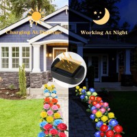 Outdoor Solar Garden Stake Lights,Upgraded Led Solar Powered Light With 6 Rose Flowers, Waterproof Solar Decorative Lights For Patio Pathway Courtyard Garden Lawn