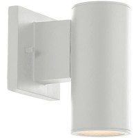 Wac Lighting, Cylinder Led Single Up Or Down Indoor Or Outdoor Wall Light 3000K In White