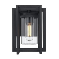 Golden Lighting Tribeca Outdoor Wall Sconce, Natural Black (Uv)