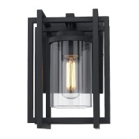 Golden Lighting Tribeca Outdoor Wall Sconce, Natural Black (Uv)