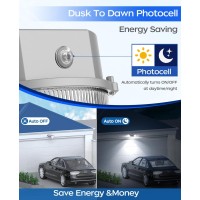 Cinoton Led Barn Light Dusk To Dawn Outdoor Lighting 42W 4950Lm 5000K Daylight Security Flood Light Ul Listed Ip65 Waterproo