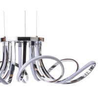 6 Petal Flower Chandelier Integrated Led Strip, Dimmable, Chrome(D0102Hge4Rv)