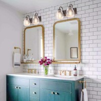 This 2light bathroom vanity light is made by brown finish with nice seeded glasses It shows conciseness and elegance You will see beautiful light bubbles on the glasses when you turn on the light You can replace your ugly old vanity lights with this piece