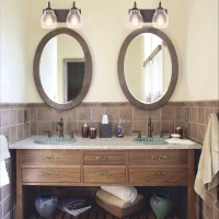 This 2light bathroom vanity light is made by brown finish with nice seeded glasses It shows conciseness and elegance You will see beautiful light bubbles on the glasses when you turn on the light You can replace your ugly old vanity lights with this piece