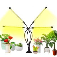 Bseah Grow Light Plant Lights For Indoor Plants, Grow Lights For Seed Starting Auto On & Off Full Spectrum Led Plant Lights With Timer (With Ac Adapter)