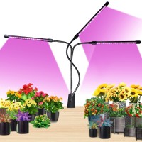 Grow Lights, Clip-On Plant Grow Lights With Red Blue Led Bulbs For House Plants Hydroponics Succulent Growing, 3 Light Modes Timing Function