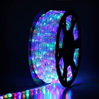 Buyagn 100Ft Led Rope Lights, Cuttable & Connectable Outdoor String Lights Waterproof Decorative Lighting For Indoor/Outdoor,Deck, Patio,Backyards Garden,Party And Christmas Decorations (Multicolor)