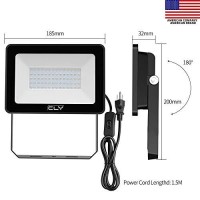 Cly 60W Led Black Lights, 2 Packs Blacklight With Plug And Switch, Ip66 Waterproof, Uv Flood Lights Glow In The Dark Party For Stage Lighting, Body Paint, Fluorescent Poster, Aquarium, Neon