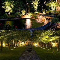 12W Super Bright Ac 120V Led Landscape Lighting Led Pathway Landscape Spotlights 3000K Warm White Waterproof Graden Landscape Lights For Outdoor Garden Yard Decoration (4Pack)