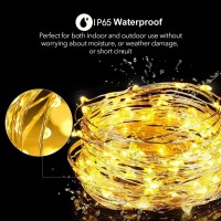 Solar Fairy Lights Outdoor 2 Pack Total 240Led Solar Lights Outdoor Waterproof 24M80Ft 8 Modes Outdoor Copper Wire Solar Fairy