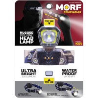 Headlamp features a removable design that lets you quickly remove the headlamp and use it as a flashlight all while the base of the headlamp stays lit leaving two light sources A magnet on the headlamp allows you to secure it to any metal surface once rem