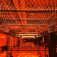 Joomer 12Ft X 5Ft 360Led Orange Halloween Net Lights Outdoor Mesh Lights 8 Modes Timer Connectable Waterproof Bush Lights Mesh