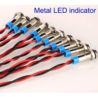 Package Included 2Red Car LED Indicator Light 2Orange Car LED Indicator Light 2Blue Car LED Indicator Light 2Green Car LED Indicator Light 2White Car LED Indicator Light Specifications Shell MaterialStainless steelbrass clad nickel Light ColorRedOrangeBlu