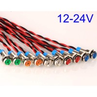 Package Included 2Red Car LED Indicator Light 2Orange Car LED Indicator Light 2Blue Car LED Indicator Light 2Green Car LED Indicator Light 2White Car LED Indicator Light Specifications Shell MaterialStainless steelbrass clad nickel Light ColorRedOrangeBlu