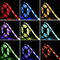 Bihand 6.56Ft Usb Led Strip Lights, Usb Rope Lights With 24 Keys Remote, Diy Indoor Decoration, Tv Backlight For 40-60In