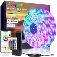 Cozylady Smart Bluetooth Led Lights 50Ft, App Controlled Led Light Strips - Rgb Music Sync Color Changing String Lights, Bluetooth Led Lights For Bedroom Decor, Children'S Room Decorations