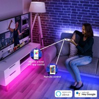 Cozylady Smart Bluetooth Led Lights 50Ft, App Controlled Led Light Strips - Rgb Music Sync Color Changing String Lights, Bluetooth Led Lights For Bedroom Decor, Children'S Room Decorations