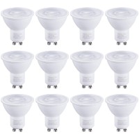 Torchstar 12Pack Gu10 Led Bulbs Dimmable 500Lm 50W Halogen Equivalent 5000K Daylight 40 Beam Angle Mr16 Spot Light Bulb For