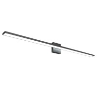 Ralbay 48Inch Modern Led Black Vanity Light 46W Frosted Aluminum For Bathroom Vanity Lighting Fixtures Cool White 6000K