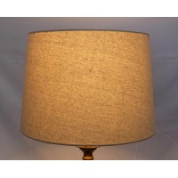 Mestar Oatmeal Fabric Hardback Drum Lampshade (Spider) (12X14X10)