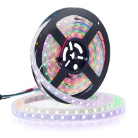 Btf-Lighting Ws2812B Rgb Eco Led Strip, Chasing Effects 5050Smd Individually Addressable 16.4Ft 60Pixels/M 300Pixels Flexible Dream Color Ip67 For Bedroom Diy Projects Dc5V(No Adapter Or Controller)