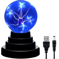 Mornajina Usb Plasma Ball Light Magic Touch Sensitive Thunder Lightning