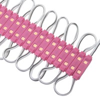 Rextin Super Bright 200Pcs 2835 2 Led Module Sign Lights Pink 80-90Lm Per Module Waterproof Decorative Light For Letter Sign Advertising Signs With Tape Adhesive Backside (Pink)