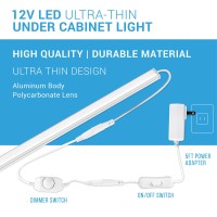 Parmida Led Technologies Led Ultra-Thin Under Cabinet Light - Additional Accessory: 5Ft Linking Cable - (1 Pack)