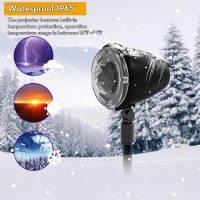 Christmas Lights Projector Outdoor,Holiday Lights Projector,Water Wave Aurora Holiday Spotlight With Remote,Waterproof Led Landscape Light For Halloween Wedding Garden Landscape Wall Tree Decoration