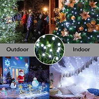 Joomer White Christmas Lights Outdoor, 82Ft 200 Led String Lights 8 Modes Timer Indoor Outdoor Fairy Twinkle Lights For Xmas Tree Christmas Decorations